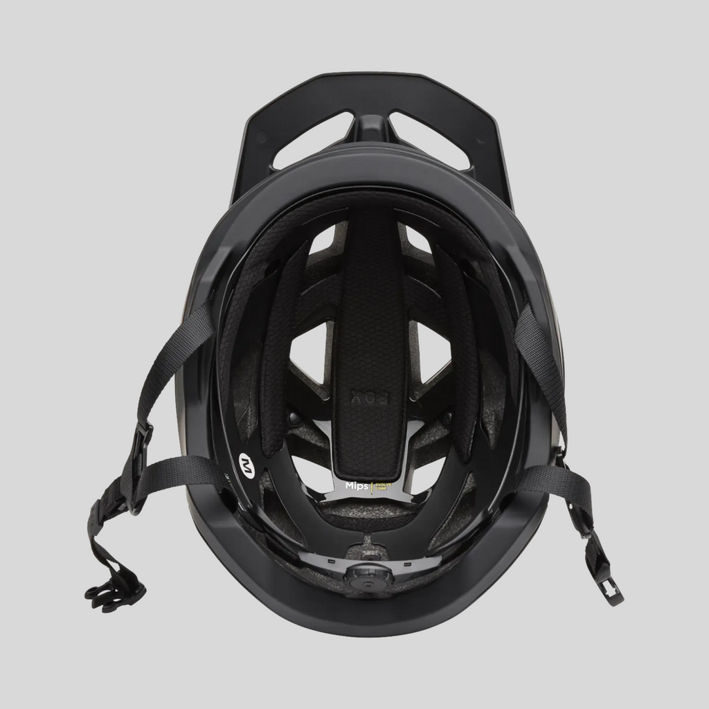 Casco de ciclismo MZ Bikes FOX Speedframe Mips negro con sistema de ajuste 360 y forro interior protector