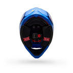 Casco Moto Bell Moto-10 Spherical ET3 Azul, vista inferior con forro e interior
