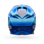 Casco Moto Bell Moto-10 Spherical ET3 Azul, vista trasera