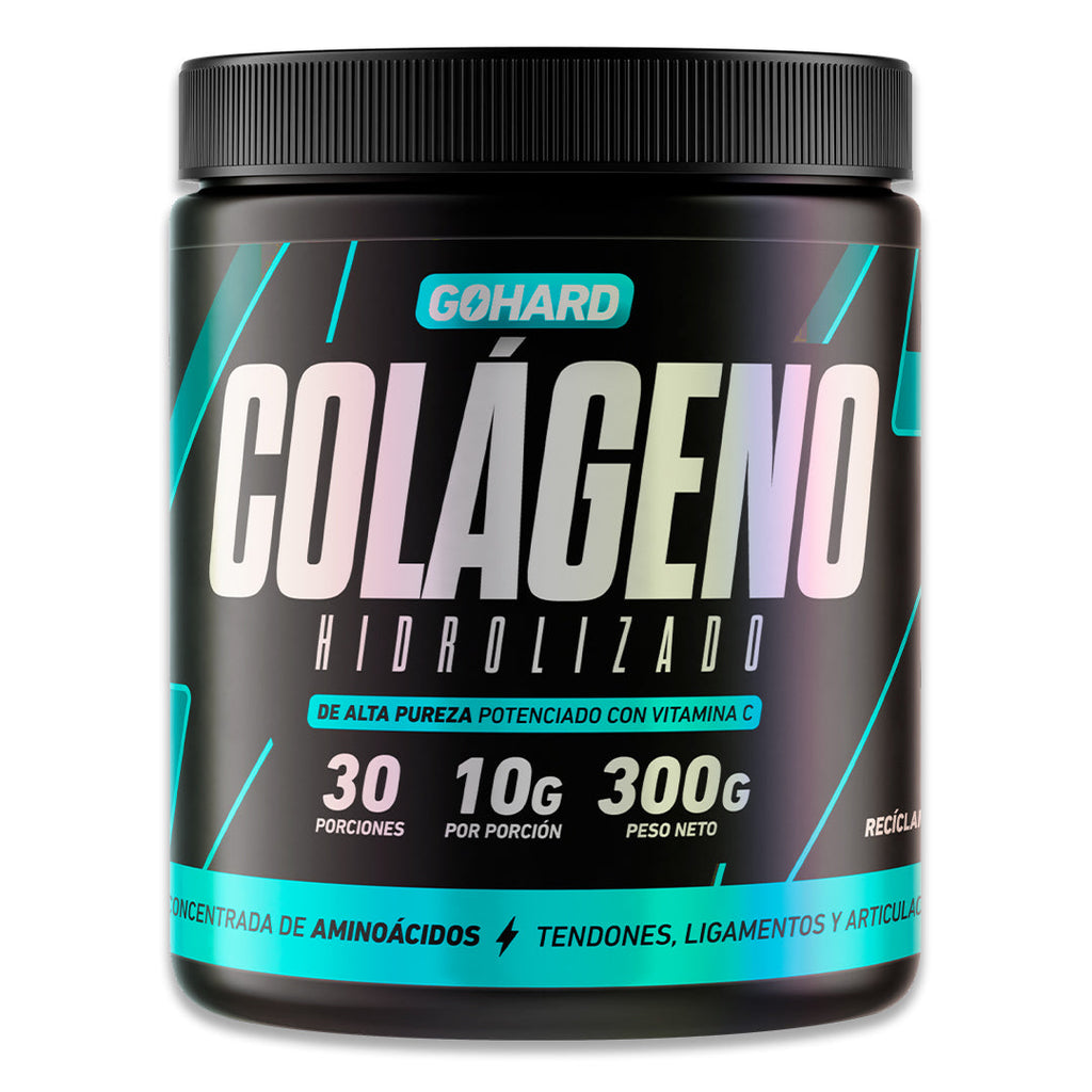 Colágeno Hidrolizado + Vitamina C Sin Sabor 300g GoHard