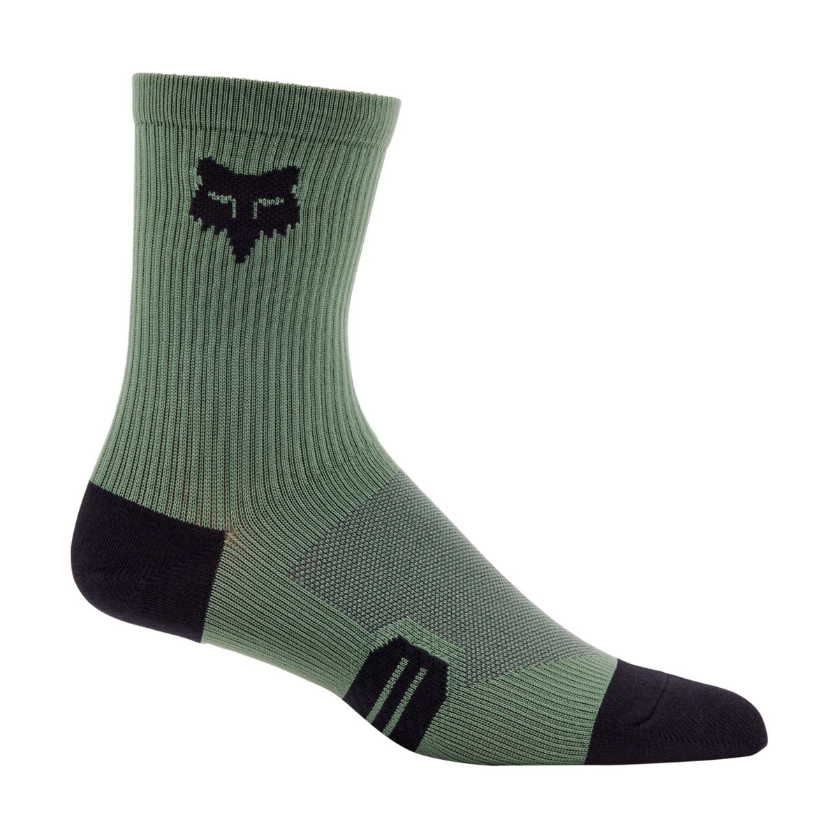 Calcetines FOX Ranger 6 pulgadas color Verde Oscuro (Hunter Green), vista lateral