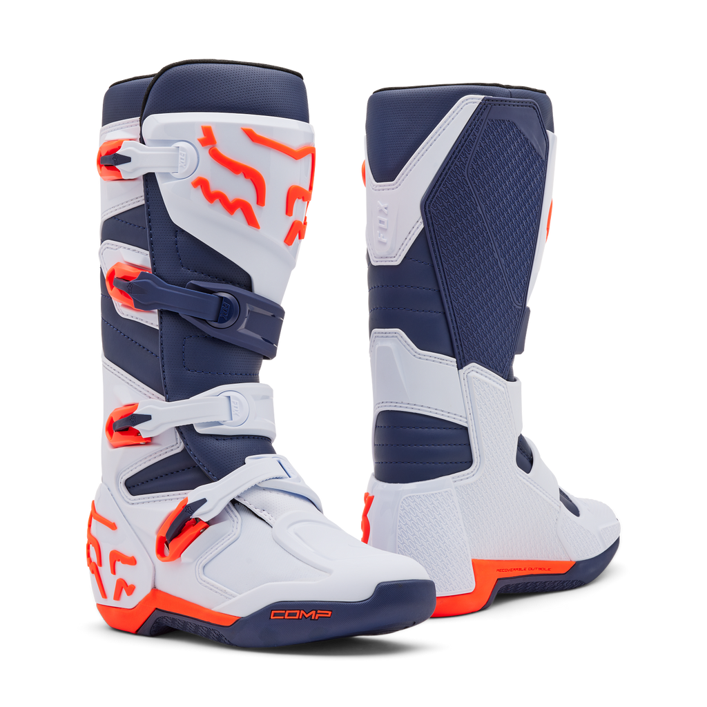 Botas FOX Comp Blanco/Azul - vista general