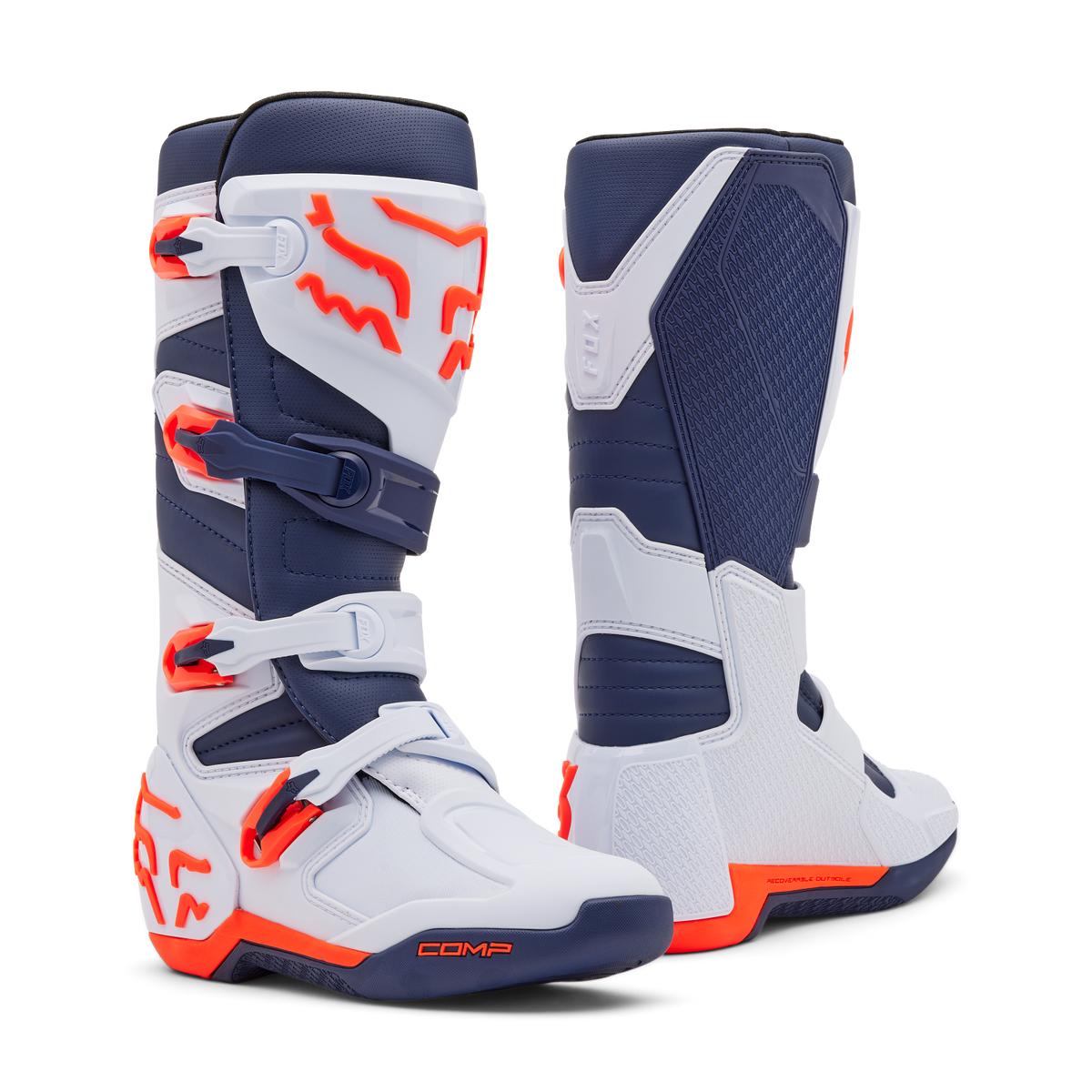 Botas FOX Comp Blanco/Azul - vista general