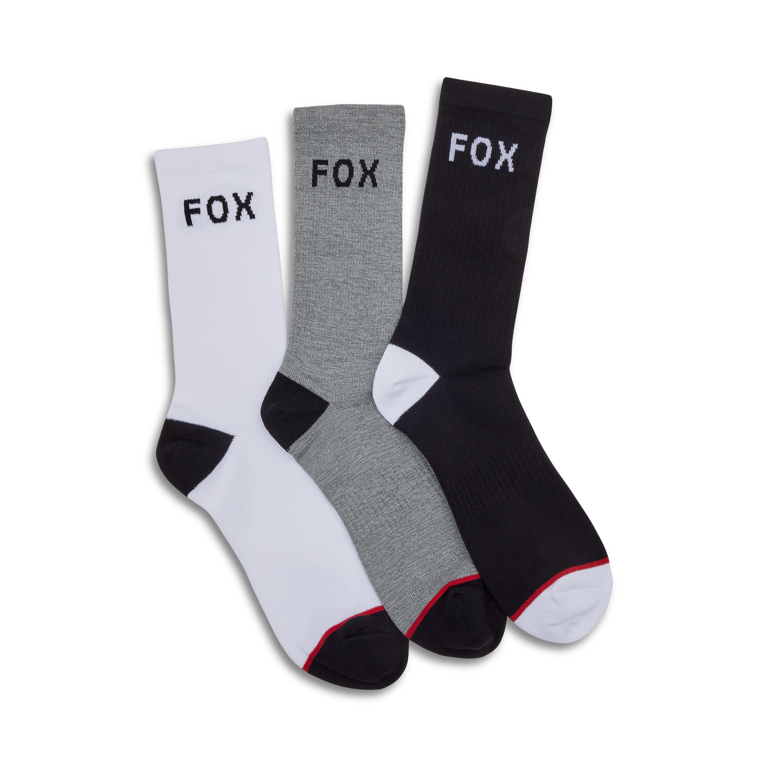 Calcetines FOX Crew pack de 3 pares, colores surtidos
