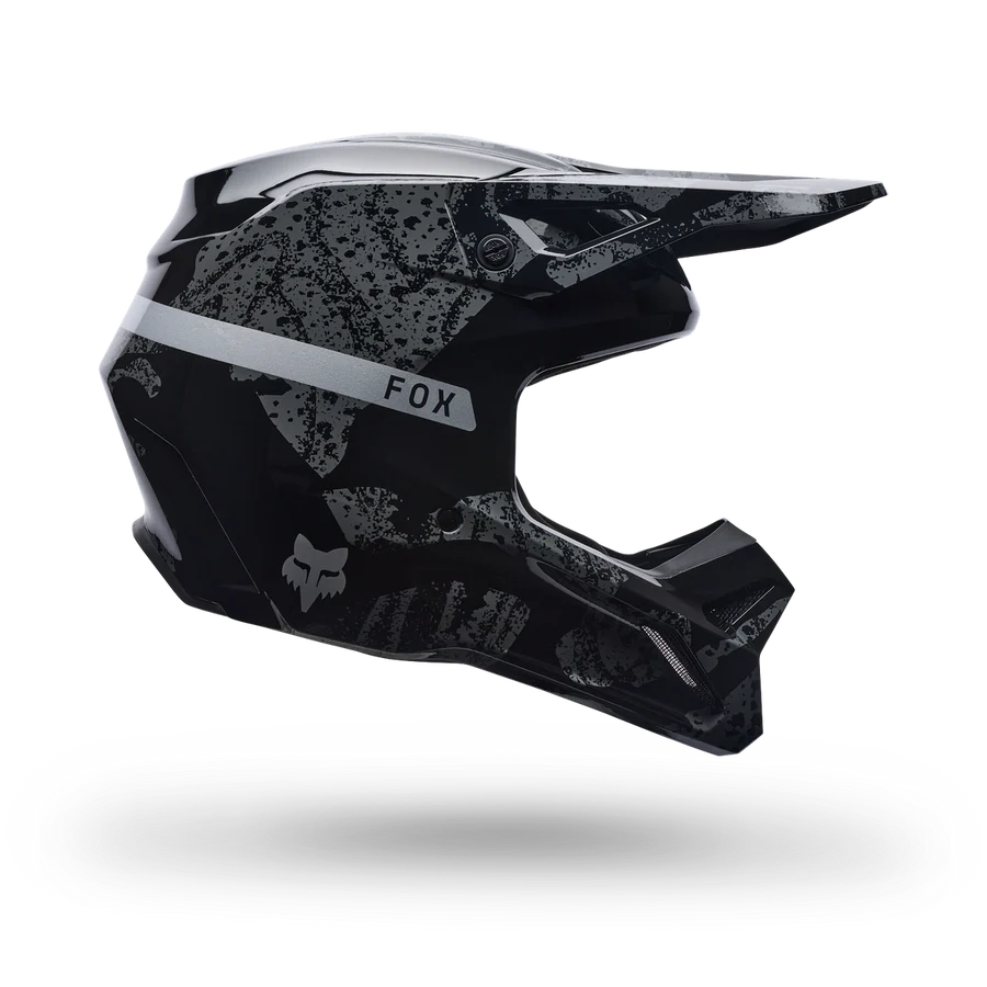 Fox Racing Casco Moto V1 BMKR – Integral con MIPS Negro