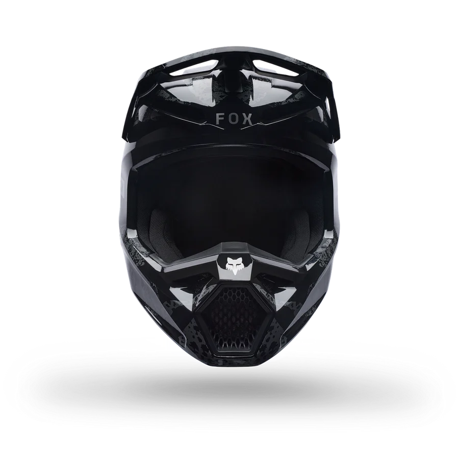 Fox Racing Casco Moto V1 BMKR – Integral con MIPS Negro