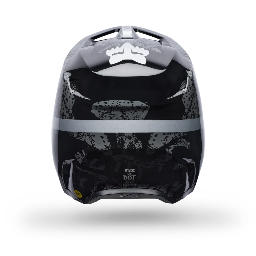 Fox Racing Casco Moto V1 BMKR – Integral con MIPS Negro