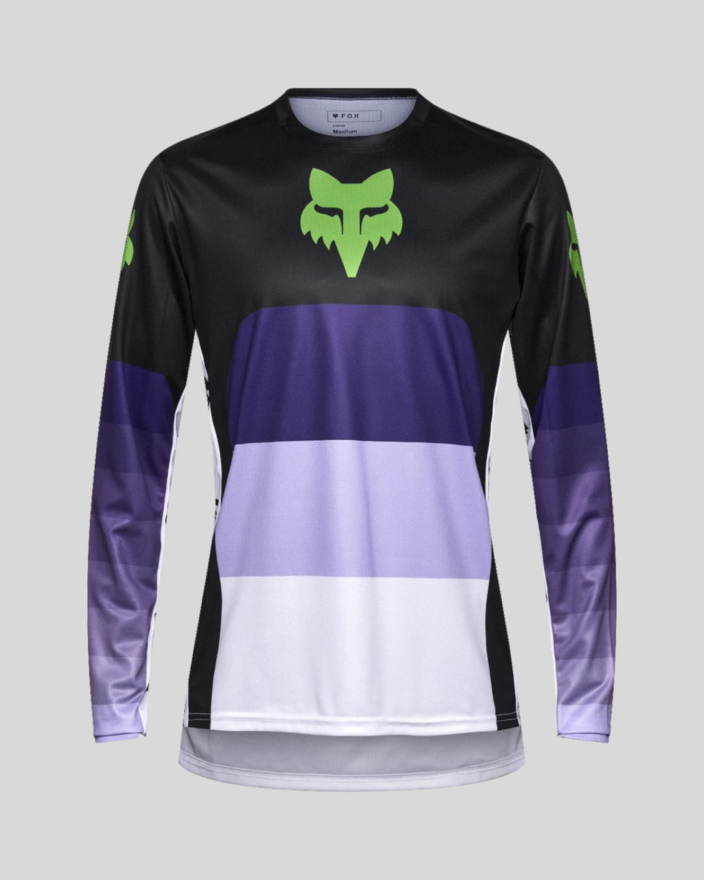 Jersey Fox Ranger Grid Manga Larga – Negro