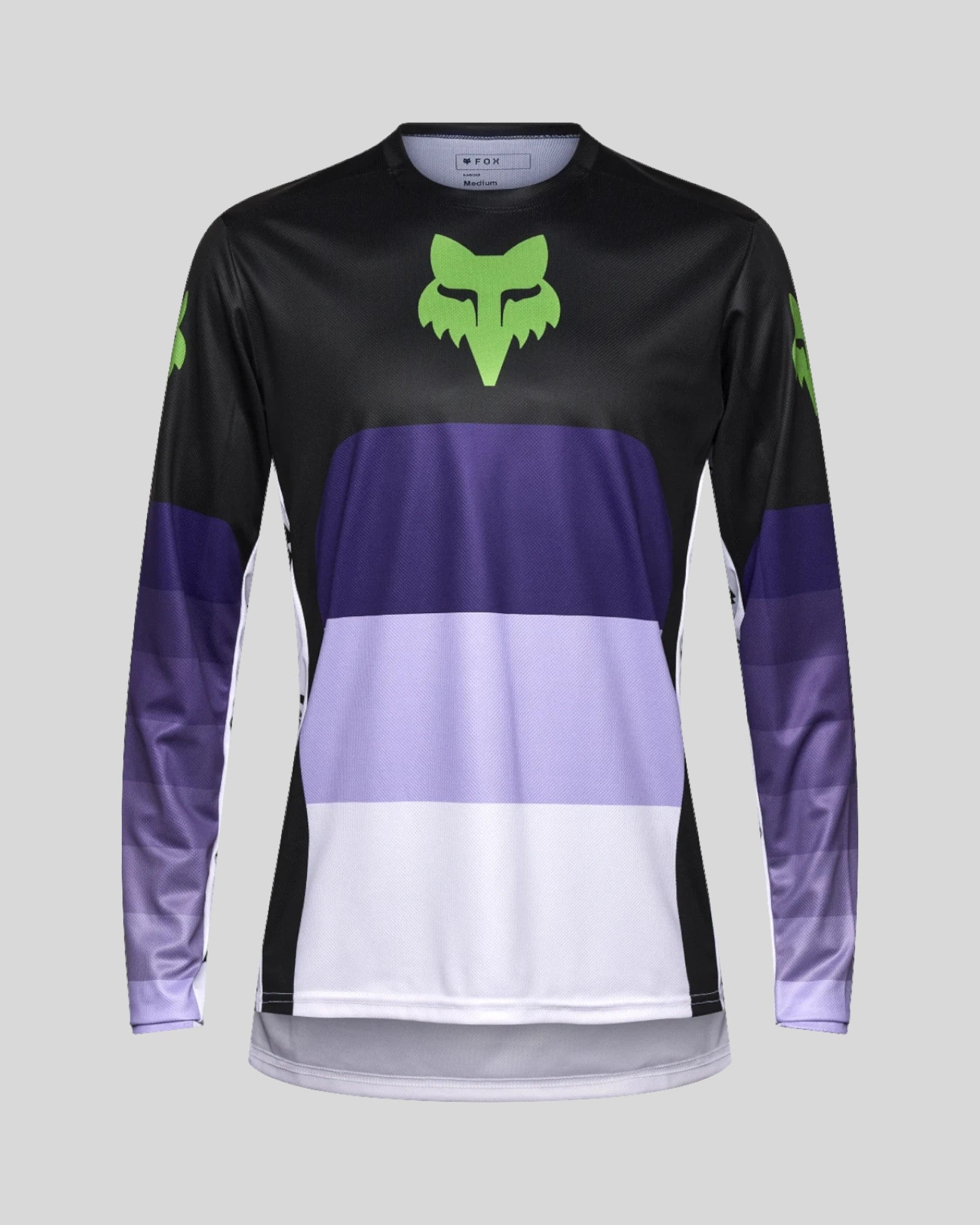 Jersey Fox Ranger Grid Manga Larga – Negro