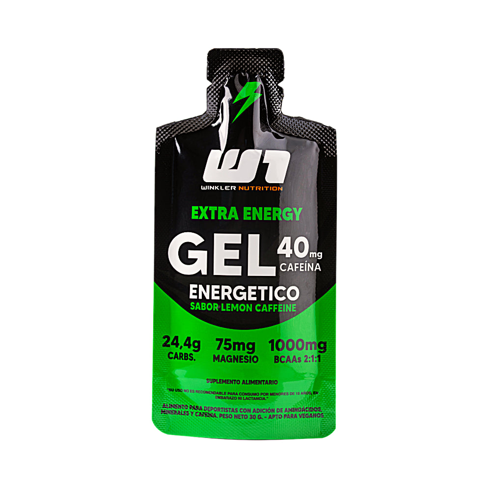 Gel Energético Winkler Nutrition Voltage | Cafeína + BCAAs, Sabor Limón, 30 g