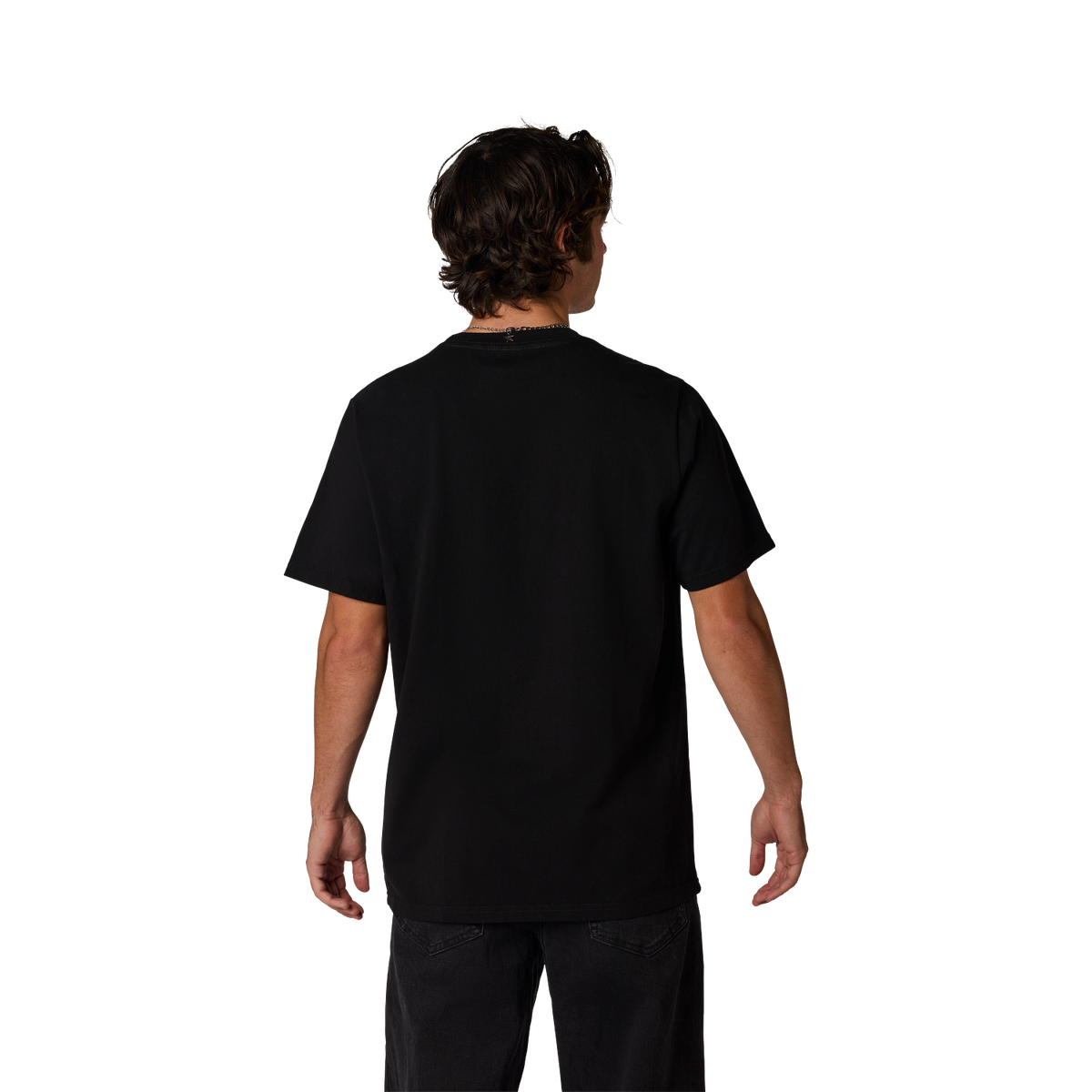Polera Fox Racing Kawi 195 Original Tee negra, en modelo