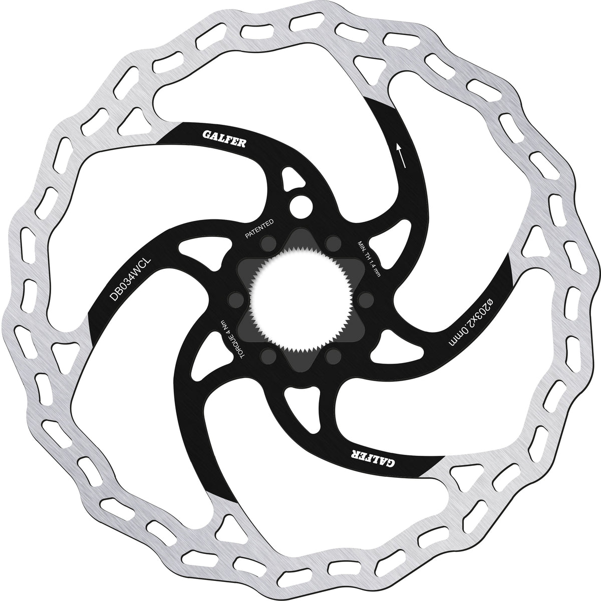Disco de Freno Galfer Wave E-Bike Centerlock 203mm