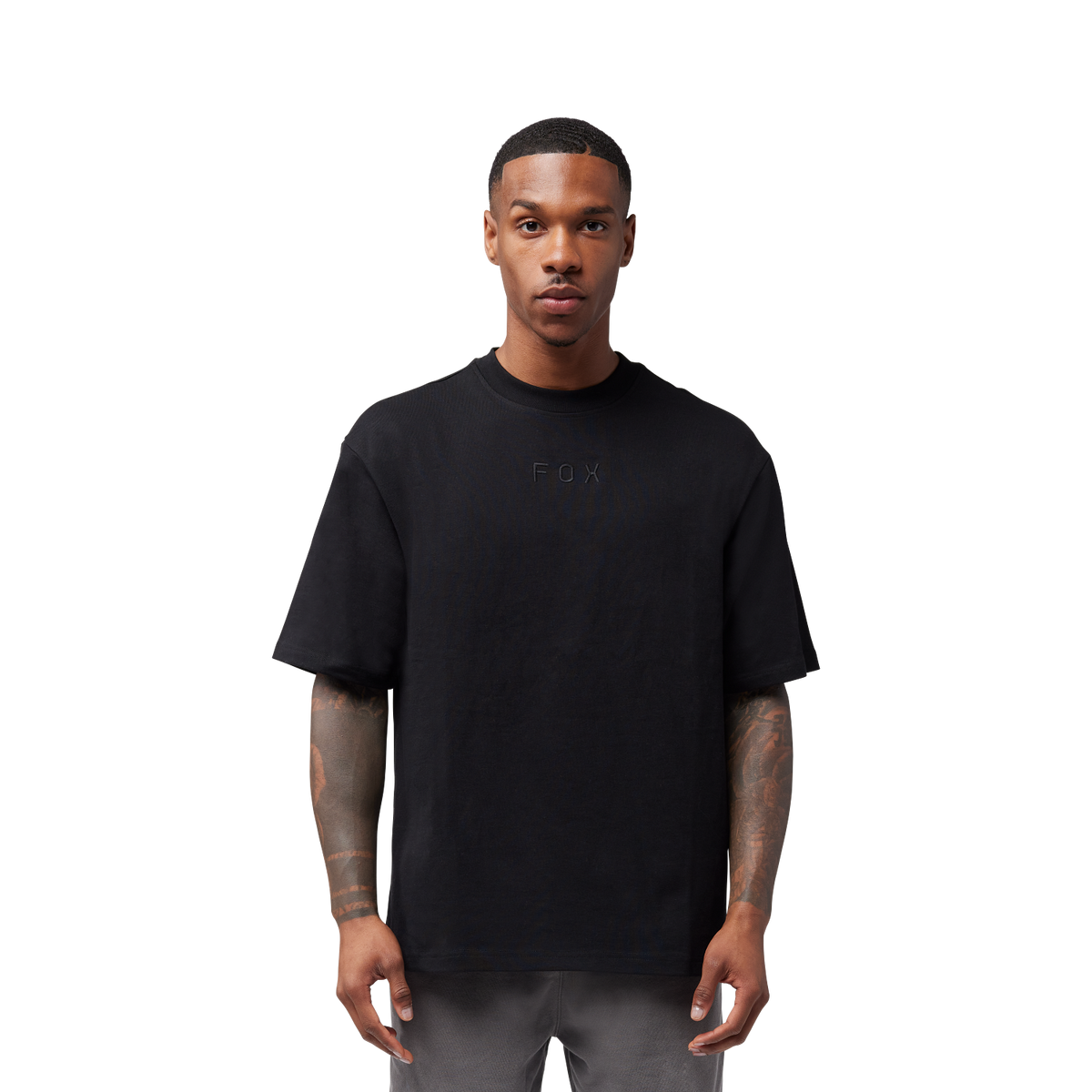 Polera Fox Racing Wordmark Heavyweight | Negro
