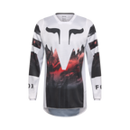 Jersey FOX 180 Kairos Blanco/Rojo Flúor - vista general