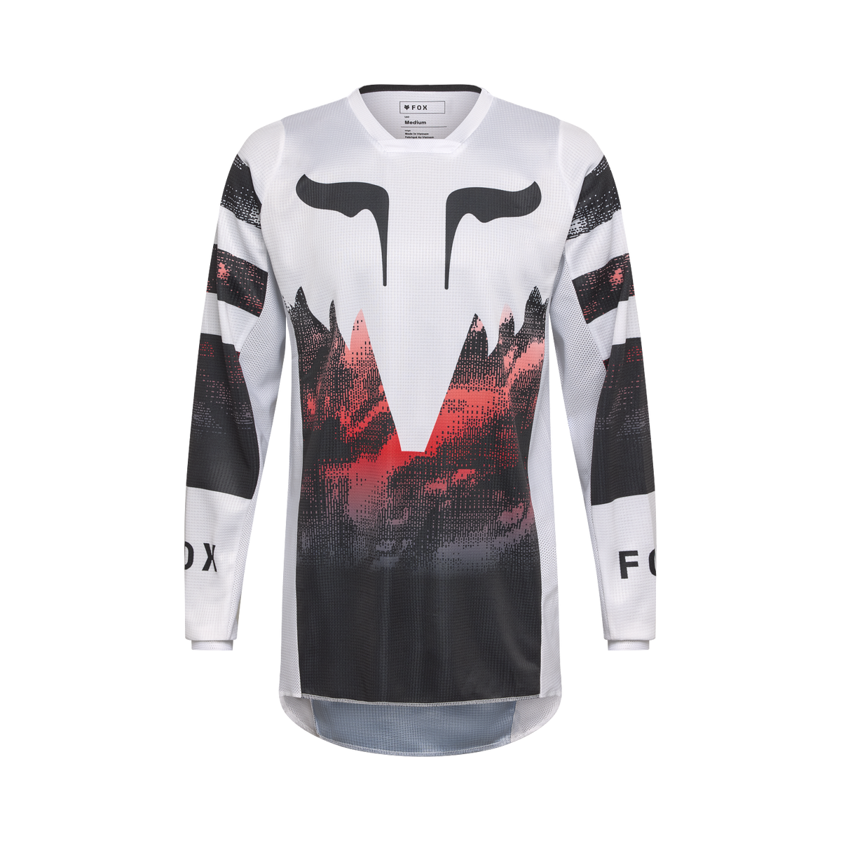 Jersey FOX 180 Kairos Blanco/Rojo Flúor - vista general