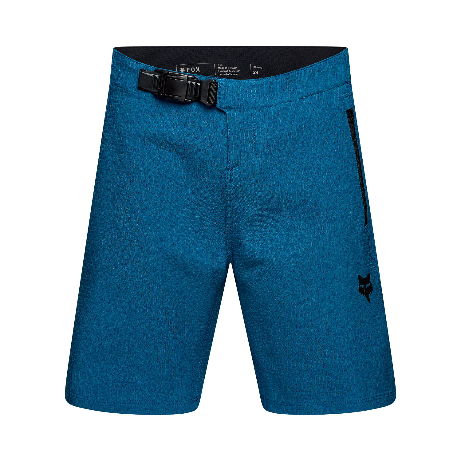 Short FOX Defend color Negro, vista frontal