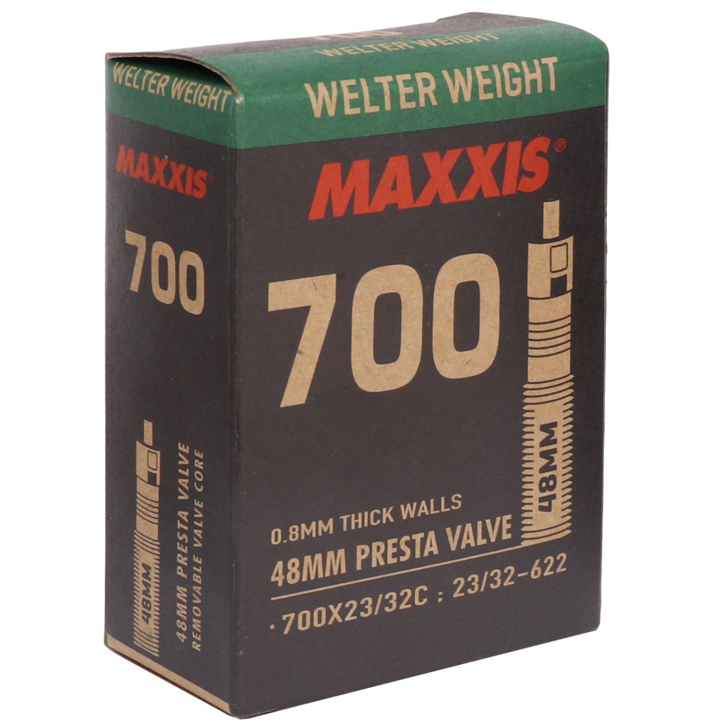 Cámara de Ruta Maxxis 700x23/32C, Válvula Presta, 48mm