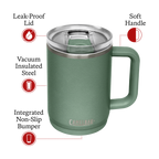 Mug CamelBak Thrive VSS 16oz Negro - detalle tapa