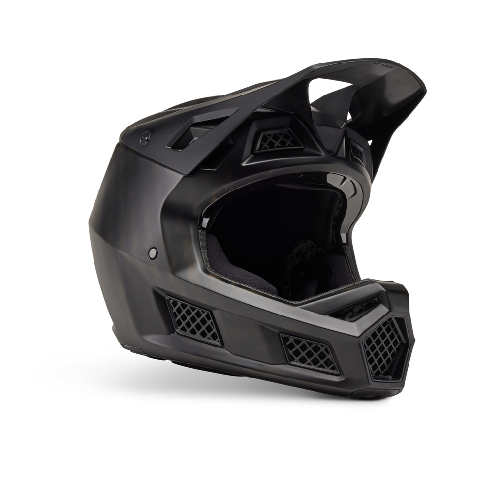 Casco FOX Rampage Pro Carbon MIPS Gris Carbono Mate - detalle visera