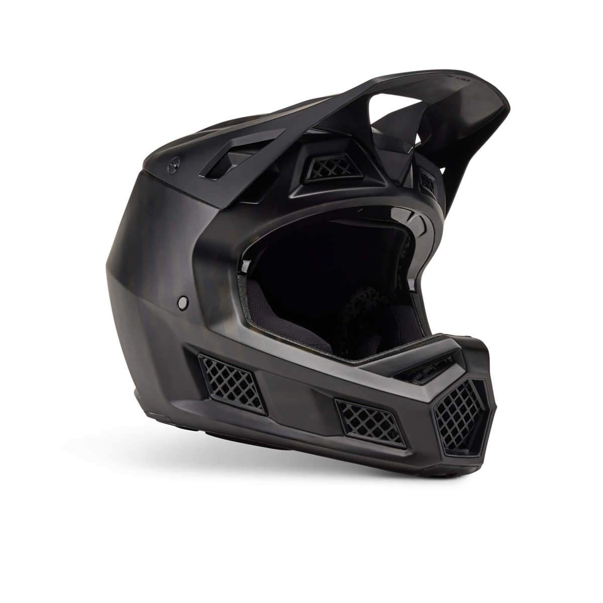 Casco FOX Rampage Pro Carbon MIPS Gris Carbono Mate - detalle visera