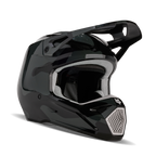 Casco Moto FOX V1 Bnkr Negro Camo - vista lateral