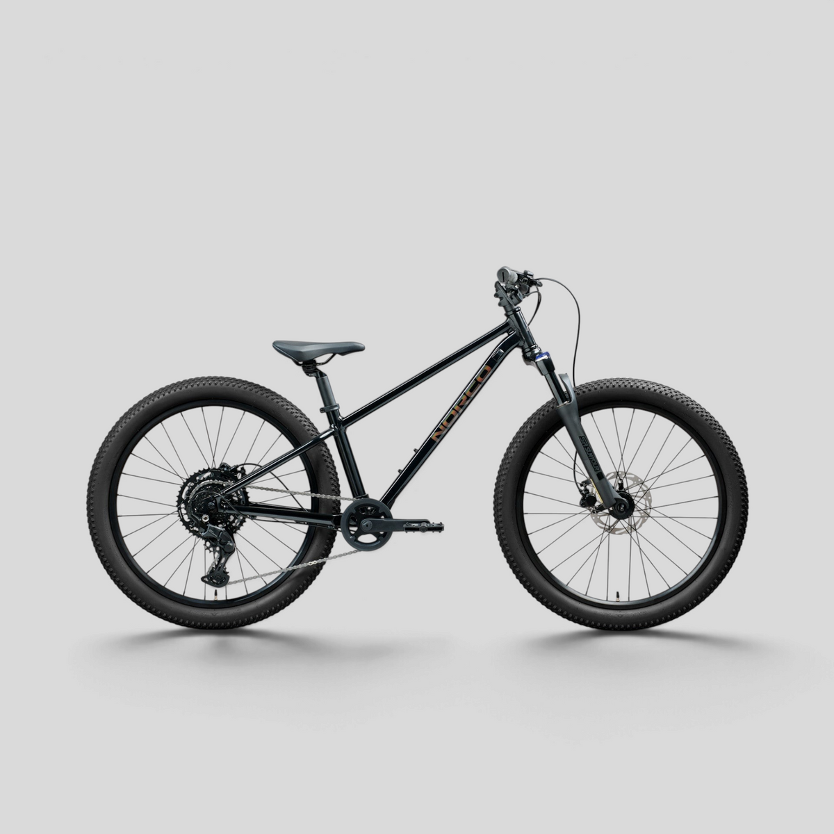 Norco Charger Youth 24 Negro - lado transmisión