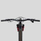Vista superior del manubrio y cockpit de la bicicleta eléctrica MZ Bikes Norco Range VLT CX C1 en color Space Black