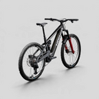 Bicicleta eléctrica de enduro MZ Bikes Norco Range VLT CX C1 en color negro, con suspensión de alto pivote y motor Bosch