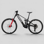 Bicicleta eléctrica de enduro MZ Bikes Norco Range VLT CX C1 en color negro, con suspensión RockShox y motor Bosch.