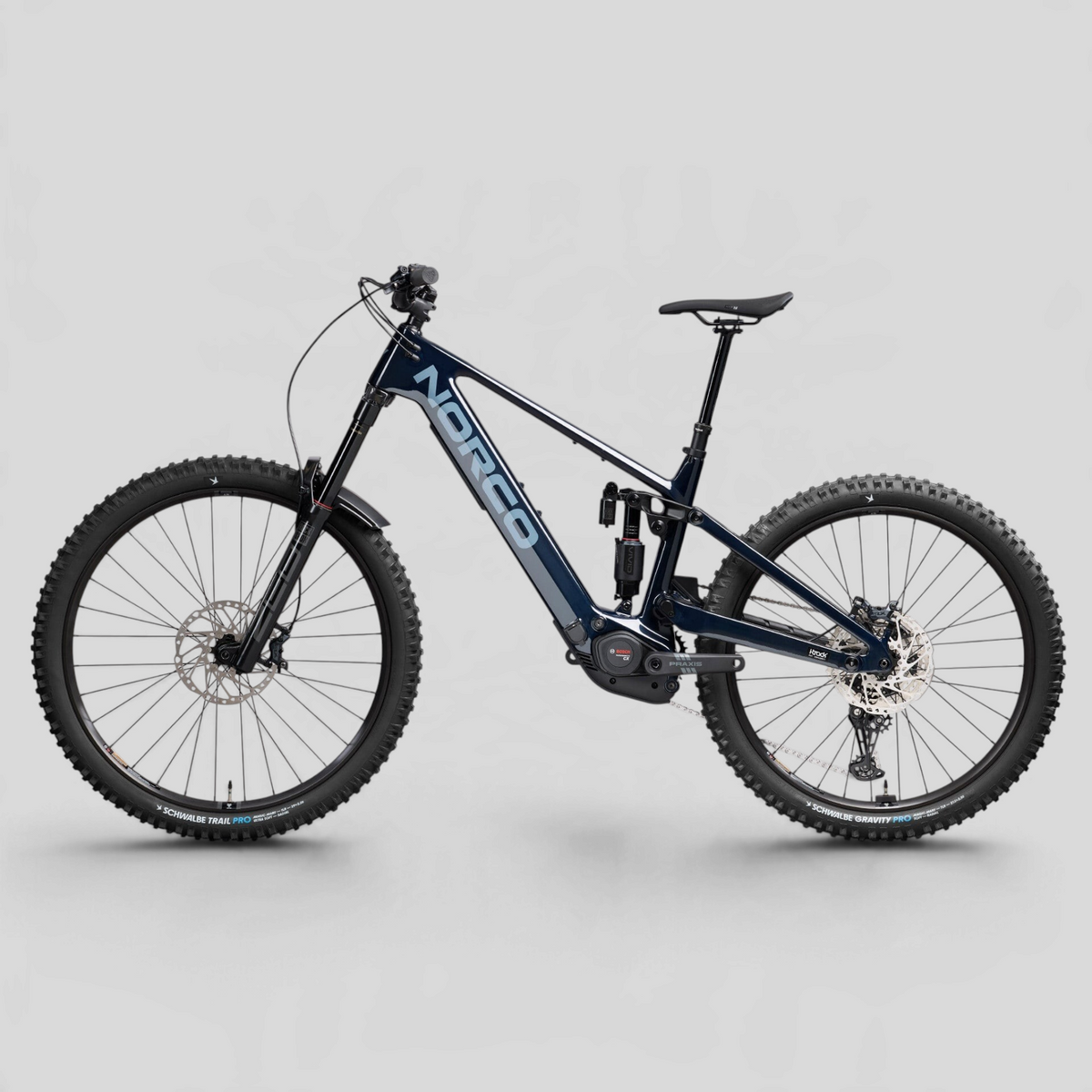 Norco Range VLT CX C2 Raw Carbon Blue - vista lateral opuesta