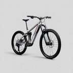 E-bike de enduro MZ Bikes Norco Sight VLT A1 2027 en color Floating Silver con configuración mullet y suspensión
