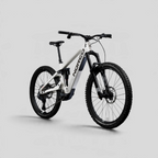 Ebike de carbono MZ Bikes Norco Sight VLT CX C1 en color blanco, con suspensión RockShox y componentes de alta gama.