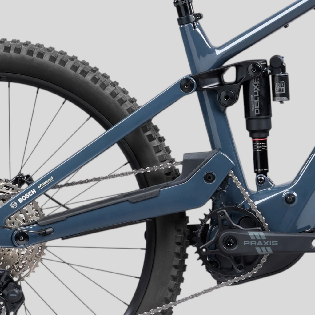 Norco Sight VLT CX C3 Smoke Grey, detalle amortiguador trasero