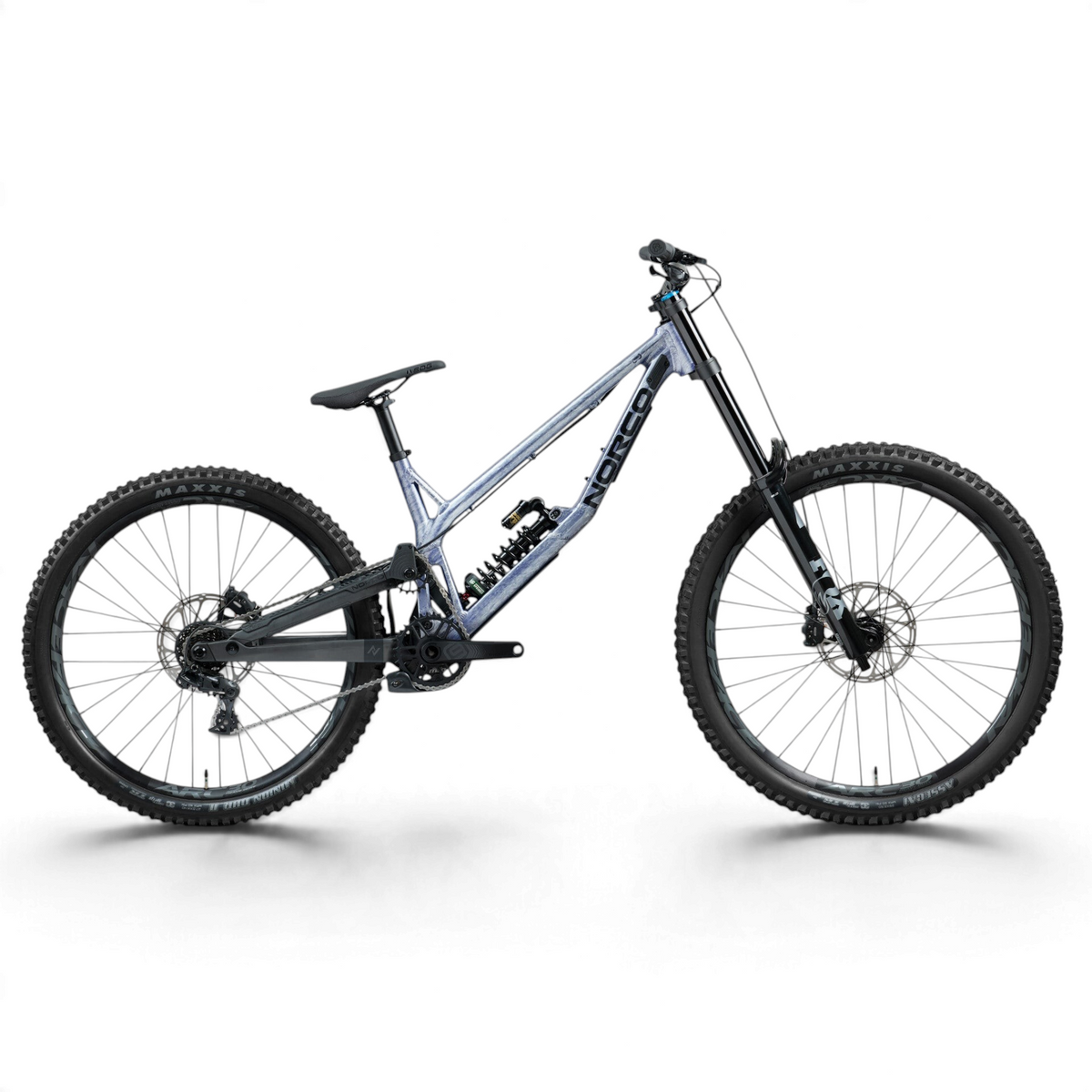 Norco Team DH 2 Fox Silver/Blue, vista lateral