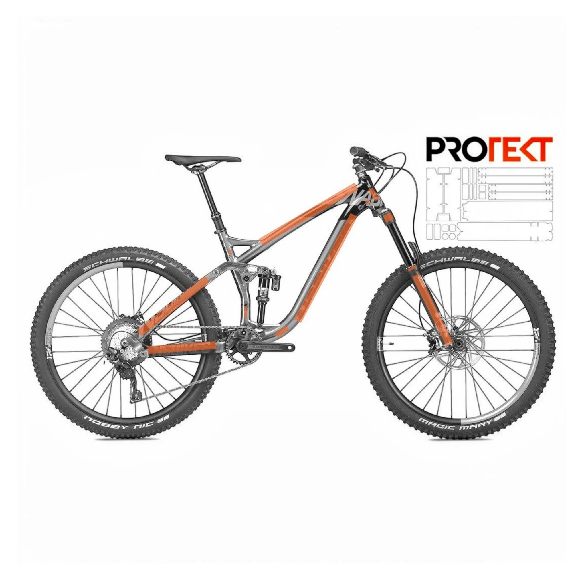 Protector de Bici Bike Protekt Full XL, Brillante