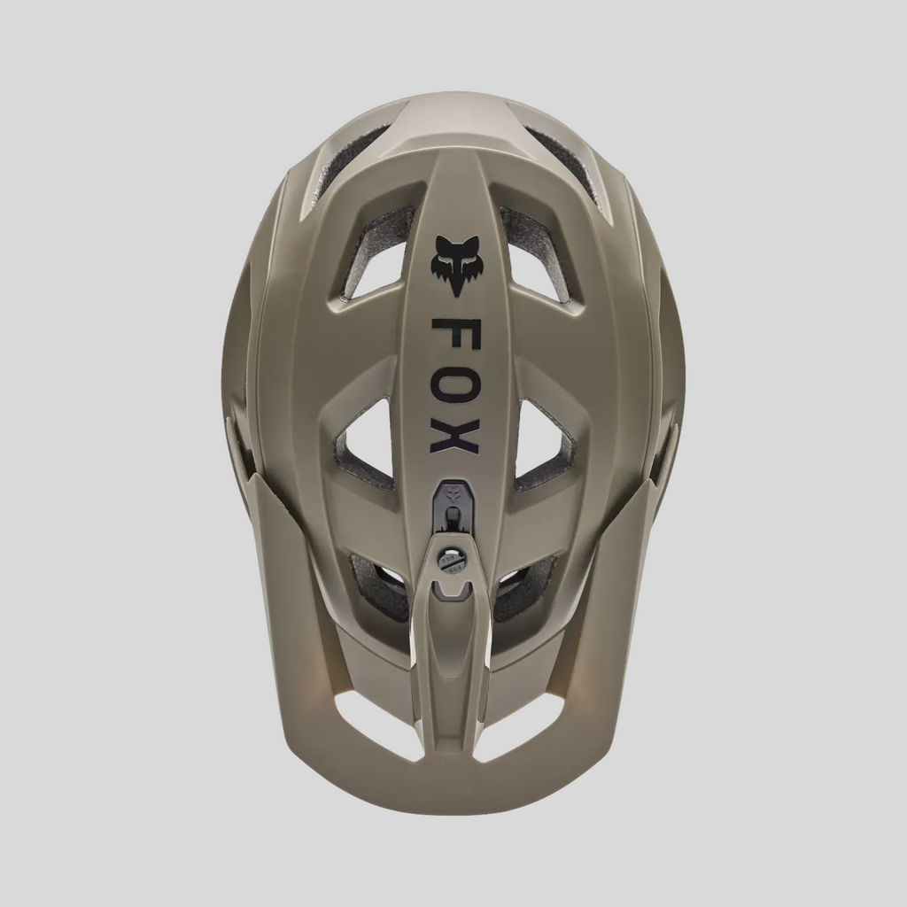 Casco de MTB MZ Bikes FOX Speedframe MIPS en color verde camuflaje con visera ajustable y ventilación optimizada