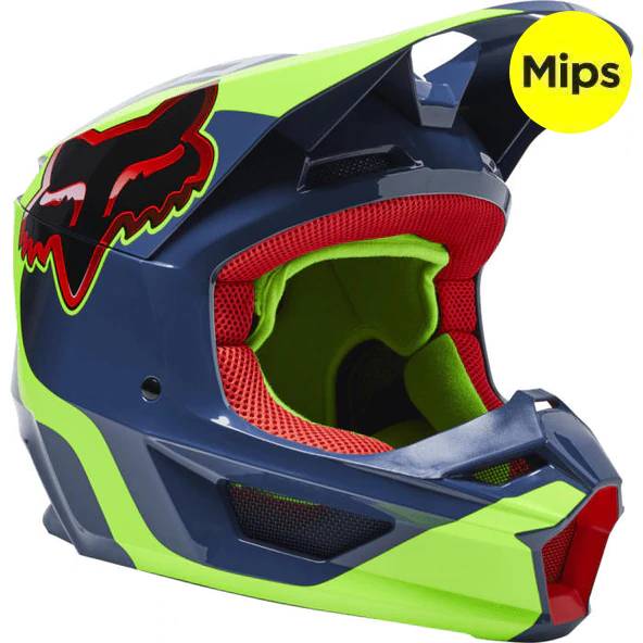 Casco Moto Niño FOX V1 Venz | Azul