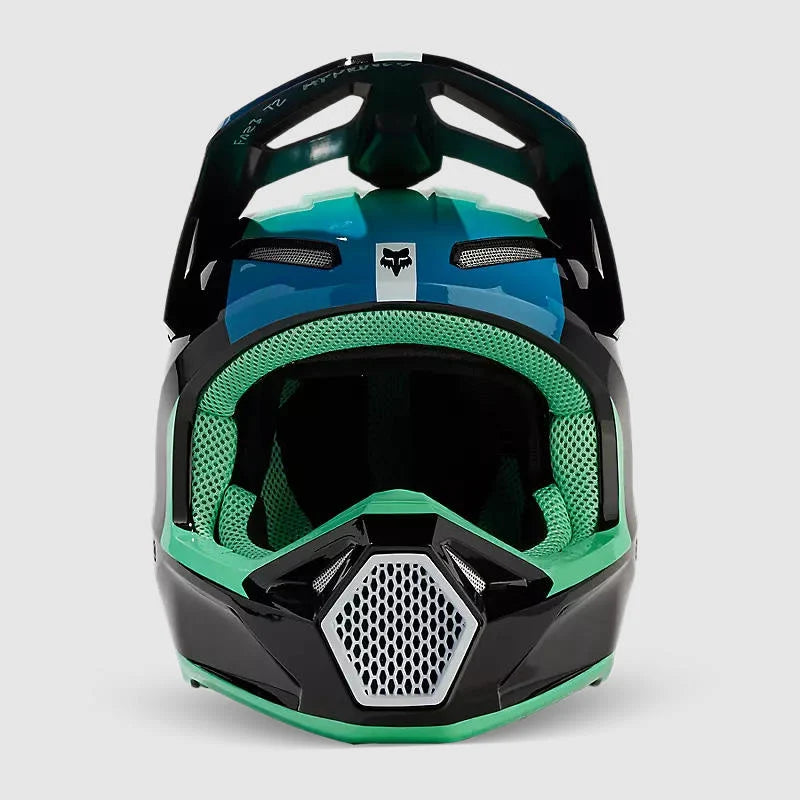 Casco FOX Moto V1 Ballast – Negro/Azul | Motocross Enduro