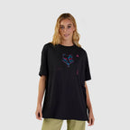 Polera Fox Racing Withered Oversized Mujer | Negro