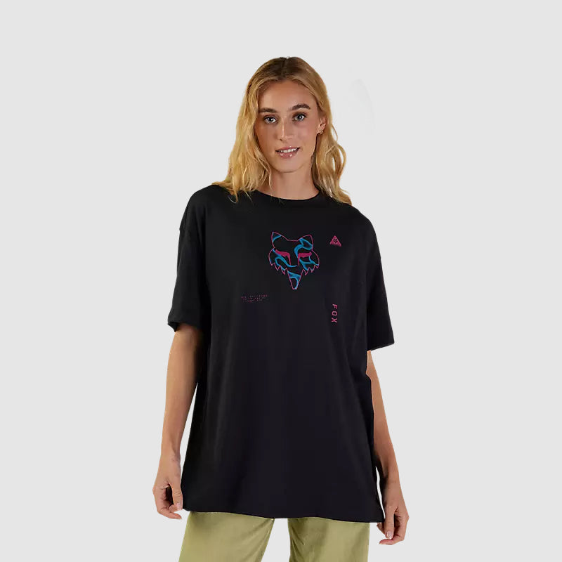 Polera Fox Racing Withered Oversized Mujer | Negro