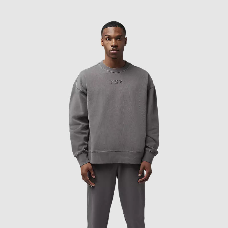 Polerón Fox Racing Wordmark Oversized Crew | Gris