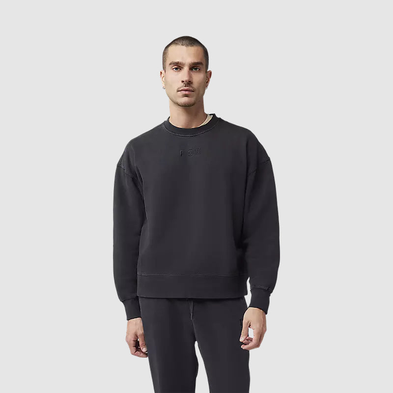 Polerón Fox Racing Wordmark Oversized Crew | Negro