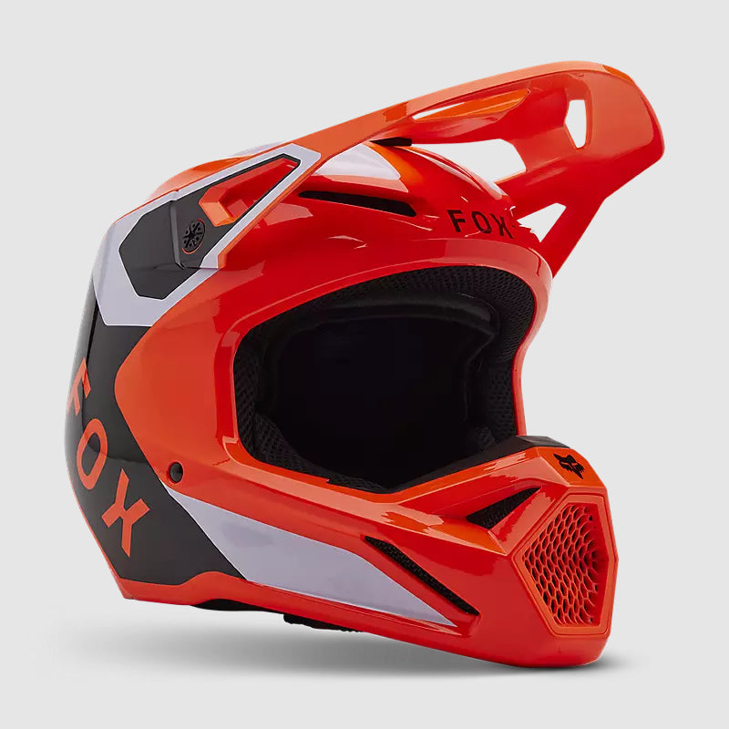 Casco Moto Niño FOX V1 Lean | Naranjo
