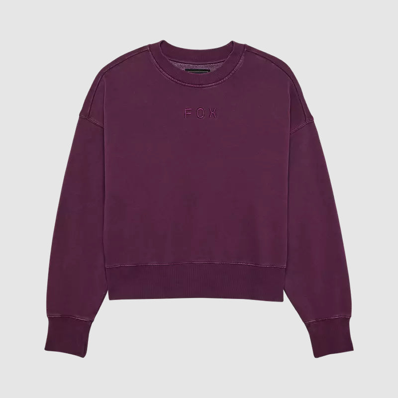 Polerón Fox Racing Wordmark Oversized Crew Mujer | Beige