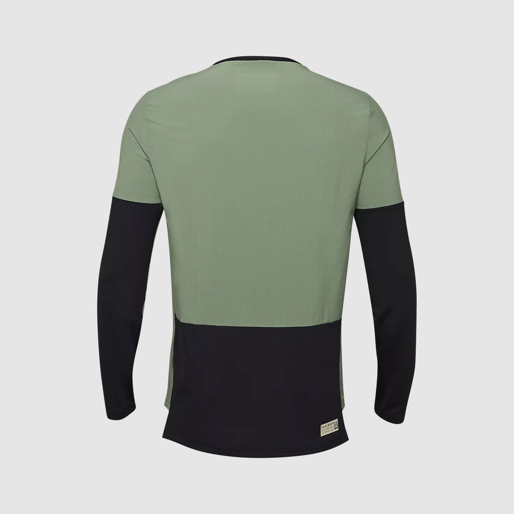 Polera Bicicleta Fox Defend Thermal Manga Larga Verde