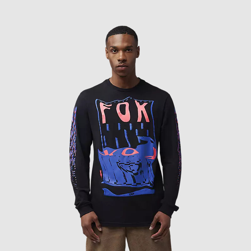 Polera Fox Racing Emotion Blast Prem Manga Larga | Negro