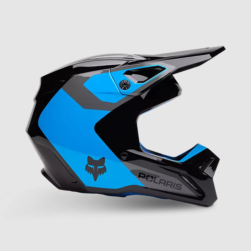Casco Moto FOX V1 Polaris | Negro/Azul