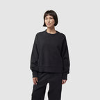 Polerón Fox Racing Wordmark Oversized Crew Mujer | Negro