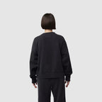 Polerón Fox Racing Wordmark Oversized Crew Mujer | Negro