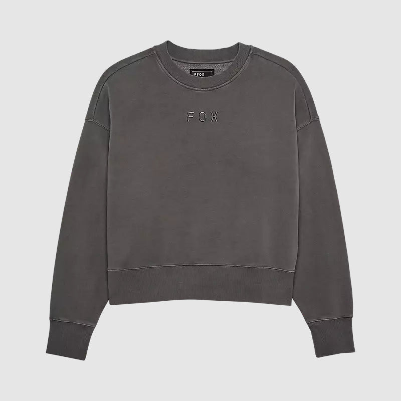 Polerón Fox Racing Wordmark Oversized Crew Mujer | Gris
